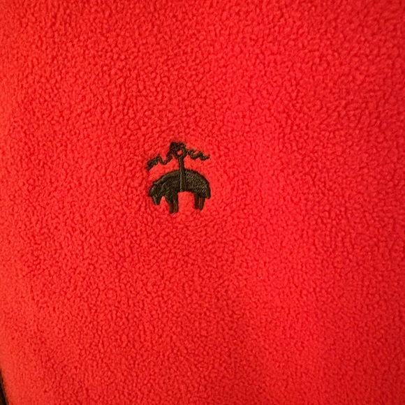 Brooks Brothers Fleece Orange Full-Zip Jacket - Picture 3 of 8
